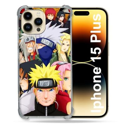 MagSafe-compatibel hoesje voor iPhone 15 Plus Manga Naruto Team