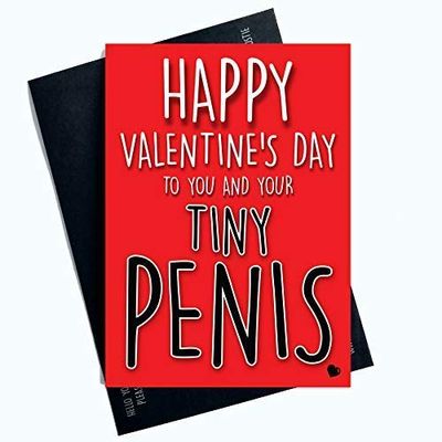 Valentijnskaart voor vriend, onbeleefd grappige Valentijnsdag kaarten grappige wenskaarten voor hem, vriendin, echtgenoot, verloofde, LGBTQ LGBT geschenken, komedie Cunty PC691