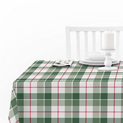 Doge Milano Nappe avec impression numérique, 100% Made in Italy Nappe antidérapante pour salle à manger, lavable et antitache, modèle de Noël - Rosy, cm 140x140