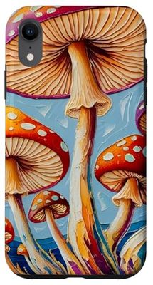 Aesthetic Mushroom Cottagecore, fungi design, outdoors Case for iPhone XR