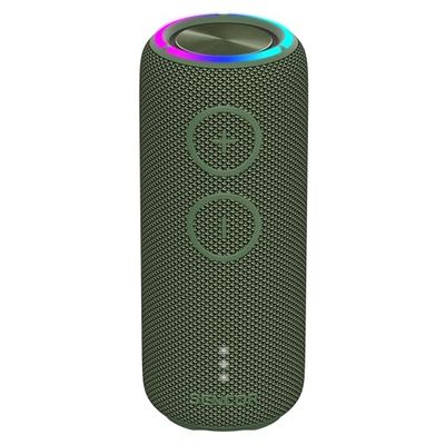 Sencor SIRIUS 2 OLIVE Altoparlante Bluetooth Portatile, 20W, IPX7 Impermeabile, 360° Audio, Batteria 3600mAh