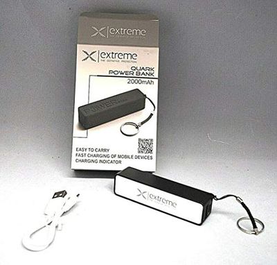 ESPERANZA Cargador Marca Modelo XMP101K Power Bank 2000mAh Quark Black Extreme