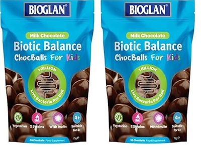 Bioglan Biotic Balance Milk ChocBalls, Pack of 2