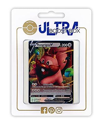Rongrigou V 53/72 Ultraboost X zwaard en schild 4.5 stralende bestemmingen, doos met 10 Franse Pokémon-kaarten