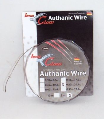 Iron Claw 8013505 Authanic Wire staalkabel, meerkleurig, 20,5 k g