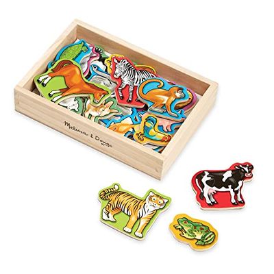 Melissa & Doug Houten dierenmagneten | Educatief speelgoed | Houten speelgoed | 2+ | Cadeau voor jongens en meisjes