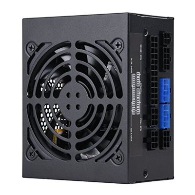 SilverStone Technology SST-SX500-G v 1.1 - Série SFX, 500 W 80 Plus Or Alimentation PC, Bruit réduit, 92 mm, Câblage 100% modulaire