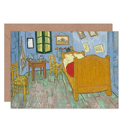 Vincent Van Gogh sypialnia kartka z życzeniami artystyczna plus koperta pusta w środku