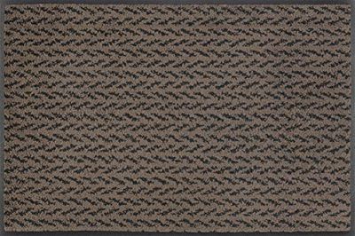 wash + dry Duo Mocha deurmat, polyamide, donkerbruin, 50 x 75 cm