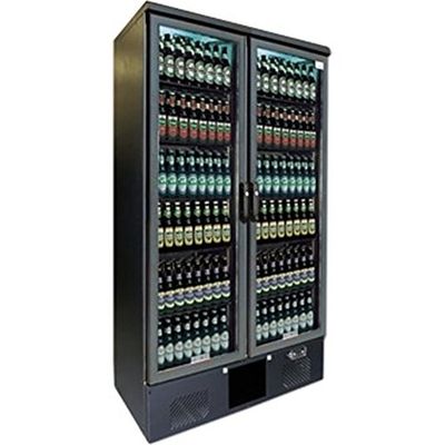 Gamko CE563 Upright Bottle Cooler Double Hinged Door, Anthracite, Direct, 500 L
