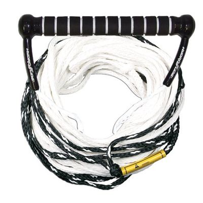 Hydroslide Two Section Ski Touw, 75-Voeten, Zwart