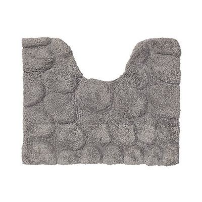 Sealskin Pebbles Alfombra para inodoro 50x60 cm Algodón Gris