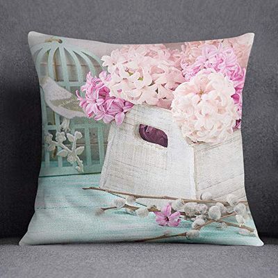 Bonamiason Decoratieve kussenslopen 45x45 cm, Kussenhoezen Bank, Decoratieve Kussenhoesjes, Kussensloop Sierkussen Kerstmis - Ontworpen en geproduceerd in Turkije