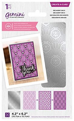 Gemini Double-Sided Layerable Create-a-Card Die - Decadent Deco, Silver, One Size, GEM-DSD-CAD-DEC