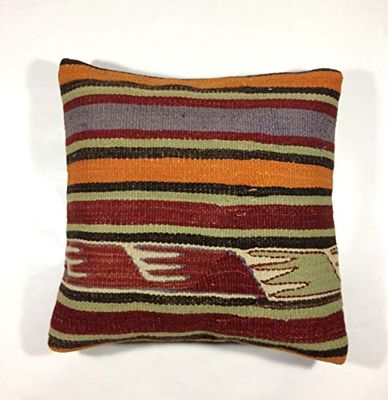 Kelim Cuscino 40x40 cm fatto a mano turco prodotto federe kilim dekorativo orientale etnici cuscino 582
