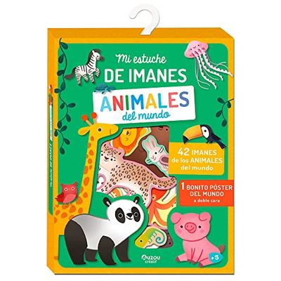 Auzou Creatif - Mijn magnetische etui: Werelddieren, meerkleurig (XOU-9508216)