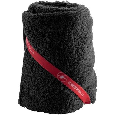 castelli 4522530-010 Insider Towel Handdoek Men's Zwart Rood Uni
