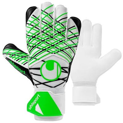 uhlsport Classic Soft Advanced fotbollsmålvaktshandskar för barn och män, målvaktshandskar, fotbollshandskar med handledsfixering – ventilerande textiltyg, 5