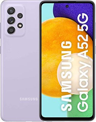 Samsung Galaxy A52 5G (128 GB) Violeta - Teléfono Móvil con Pantalla de 6,5'', Smartphone Android de 6 GB de RAM, Memoria Interna Ampliable, Batería de 4500 mAh y Carga Super Rápida (Versión ES)