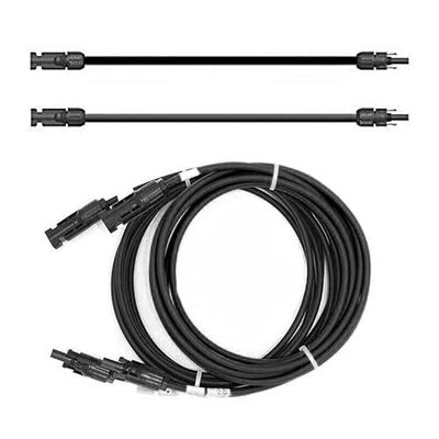 solartronics Cavo di prolunga 6 mm², nero, con spina su entrambi i lati, per pannelli solari PV GAK, prodotto in Germania (1,5 m - 6 mm²)