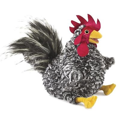 Folkmanis Puppets Barred Rock Rooster/Gallo, multicolore