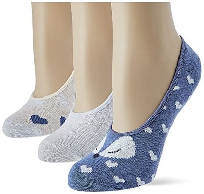 Women'secret Socks Socks Slip On Packs Calcetines para Mujer, Multicolor, Talla única