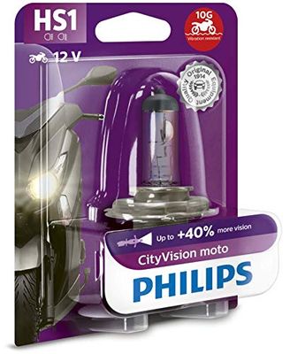 Philips 12636CTVBW City Vision Lâmpada HS1 para faróis de mota
