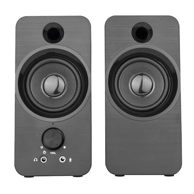 glowster Altavoces Multimedia 2.0 12W SB350 con Sonido Claro, Potencia 12W, conectividad Sencilla, Ideales para Disfrutar música y Sonido en casa.