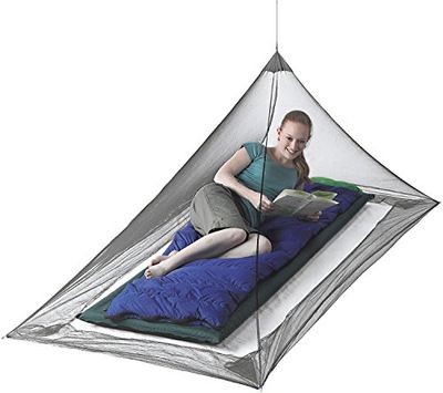 SEATO SUMMIT ANMOSS Mosquitera pirámide Nano Individual Mixte, Gris, 1.2 x 2.2 x 1 m m