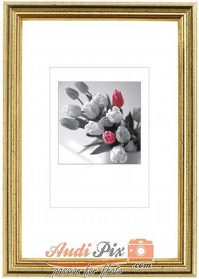 Effect Cadre 694869 Étrier de Profil de Cadre Mural 13 x 18 cm, Bois, Or