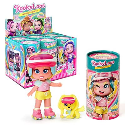 KOOKYLOOS Sunday Funday Verzamelpop verrassingspop met modieuze accessoires, schoenen, kleding en speelgoed met 3 grappige uitdrukkingen, inclusief 6 poppen uit de Sunday Funday-serie (Box B)