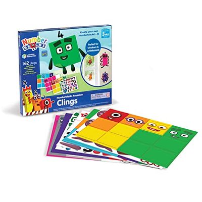 Learning Resources Numberblocks Reusable Clings, Classroom Essentials for Teachers, Recreate the Numberblocks One to Ten on Classroom Whiteboards, Easy to DIY