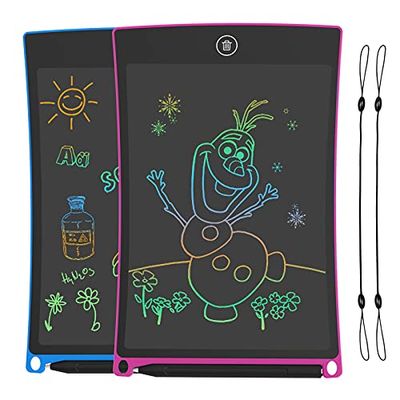 GUYUCOM Lavagnetta Cancellabile Bambini 8.5 Pollici, Lavagna per Bambini, Lavagna Magnetica per Bambini, Tavoletta Grafica Bambini,Giochi Bambini 3 4 5 6 7 Anni,Regalo Bambina 3 4 5 6 7 8 9 10 12 Anni