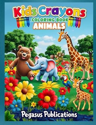 Colorful Creatures: A Fun Animal Coloring Adventure: Designed for Kids Aged 3 to 6 to Spark Creativity