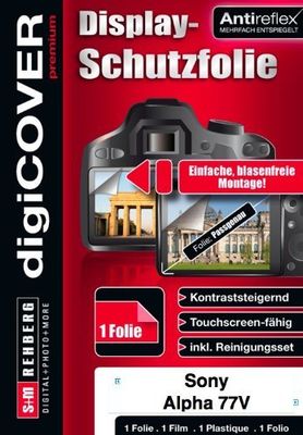 DigiCOVER - Pellicola protettiva anti riflesso per Sony DSLR-Alpha 77 V