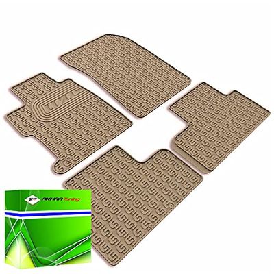 akhan ATDK0607 DK0607 Tailored Rubber Car Mats Beige for Honda Civic Hb/Saloon from 2012