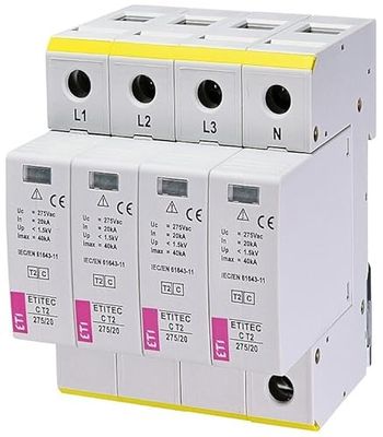 Overspanningsbegrenzer type 2 C 4P 275V 20kA ETITEC-C-275/20 002440395 eti-polam 3838895768265