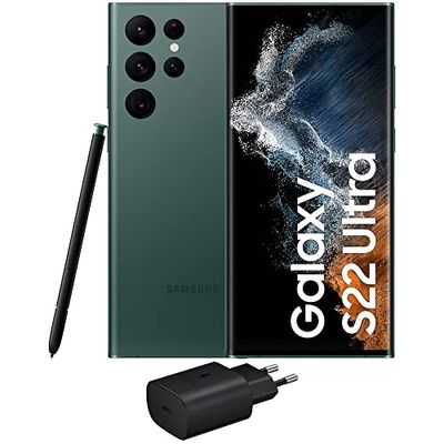Samsung Galaxy S22 Ultra 5G, Sbloccato, Caricatore incluso, Cellulare Smartphone Android senza SIM 512GB Display 6.8’’¹ Dynamic AMOLED 2X, 5 Fotocamere, 108MP, Green 2022 [Versione Italiana]