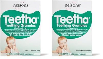 Nelsons Baby Teetha Teething Granules 24 Sachets (Pack of 2)