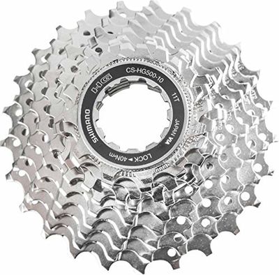 SHIMANO Cs-hg500-10 Cassetta Pignoni Unisex Adulto, Silver, 11/25 Denti