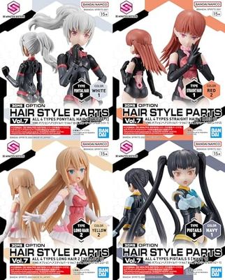 Bandai 30MS - Option Hair Style Parts Vol.7 all 4 Types - Model Kit