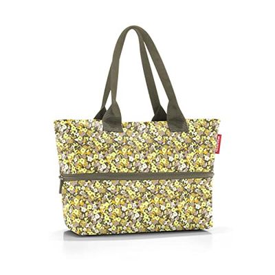 Reisenthel shopper e1 - borsa di grande capacità in tessuto poliestere di alta qualità, Couleur:viola yellow