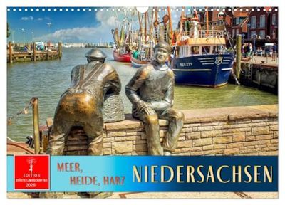 Niedersachsen - Meer, Heide, Harz (Wandkalender 2026 DIN A3 quer), CALVENDO Monatskalender: Eine visuelle Reise durch das facettenreiche Bundesland.