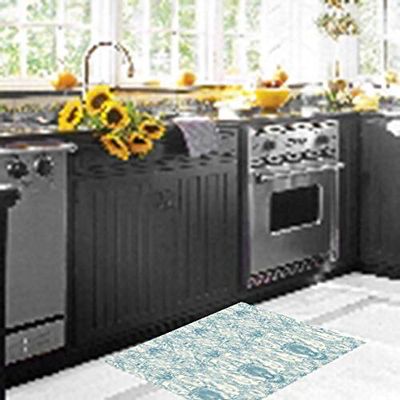 Doge Milano Tapis de cuisine, 100% Made in Italy, Tapis antitache avec impression numérique, Tapis antidérapant et lavable, Modèle Em, 180x52 cm