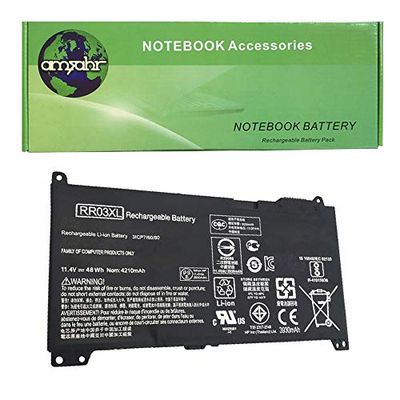 Amsahr 10.95 V 48 Wh batteria di ricambio con auricolari stereo per HP RR03 x L/851477 – 421/851477 – 541