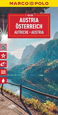 Austria Marco Polo Map: 1 : 400.000 (Marco Polo Maps): Wegenkaart Schaal 1 : 400.000