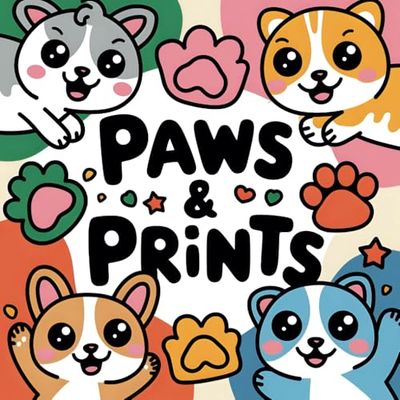 Paws & Prints: A Fun and Adorable Coloring Adventure Featuring Cute, Cuddly, and Playful Animals from the Farm, Jungle, and Ocean – Perfect for Kids ... Creativity and Enjoy Hours of Coloring Fun!