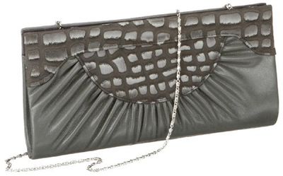 Buffalo 601081 Pu Black 01 - Pochette da Donna, 30 x 3 x 15 cm (Larghezza x Altezza x profondità), Grigio Grey01, Einheitsgröße