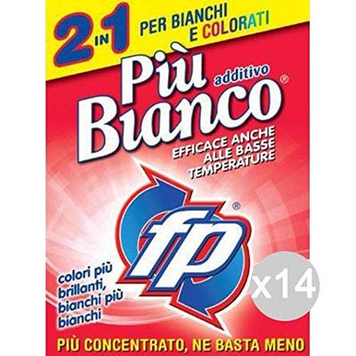 Effepi Set 14 Blanc Piu additif GR 900 Lessive Machine à Laver et Linge, Multicolore, Unique