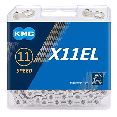 KMC X11el Catena Unisex Adulto, Argento, 118 Link